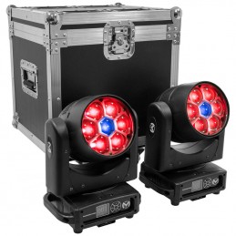 MAC WASH 740Z SET 2 MOVING HEAD 740Z CON FLIGHTCASE