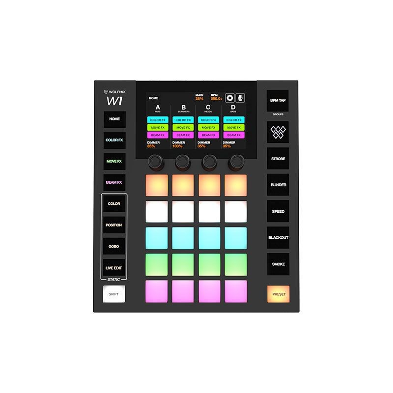 WOLFMIX-W1-MK2 CONTROLLER LUCI DMX STANDALONE