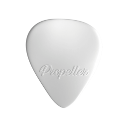 PLICK THE PICK "PROPELLER" NYLON BIANCO PURO