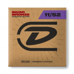 DUNLOP DAB1152 ACOUSTIC 80/20 Bronze, Medium Light Set/6