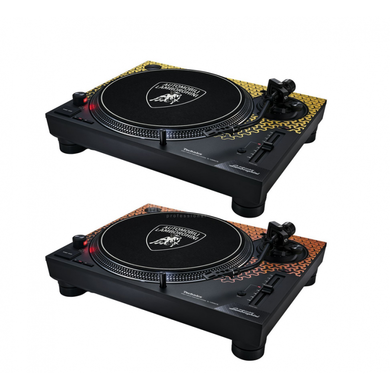 TECHNICS SL-1200M7B YELLOW TWIN SET LAMBORGHINI LIMITED EDITION