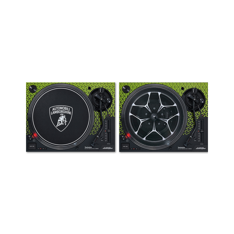 TECHNICS SL-1200M7B GREEN TWIN SET LAMBORGHINI LIMITED EDITION