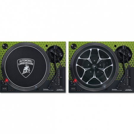 TECHNICS SL-1200M7B GREEN TWIN SET LAMBORGHINI LIMITED EDITION