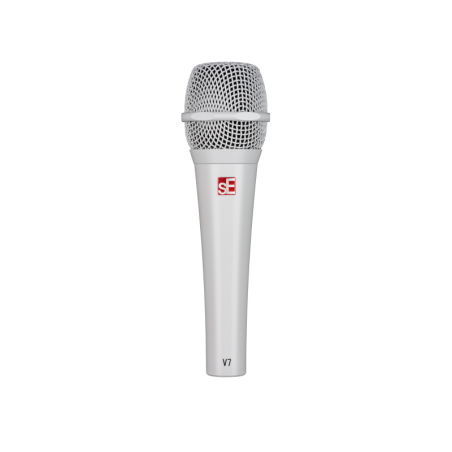 Microfono dinamico per uso live versione bianca