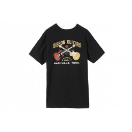 GIBSON T-SHIRT GUITARS OF THE STARS SHOP TEE MEDIUM