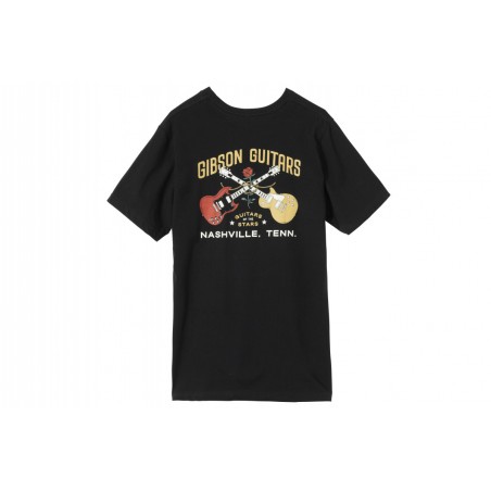 GIBSON T-SHIRT GUITARS OF THE STARS SHOP TEE - LARGE