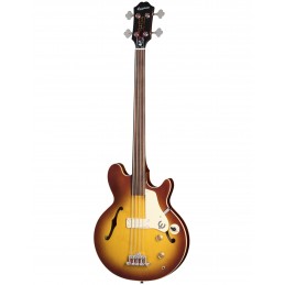 EPIPHONE JACK CASADY SIGNATURE FRETLESS BASS VINTAGE SUNBURST
