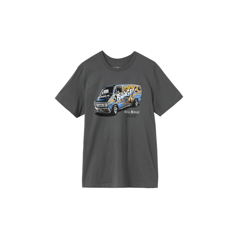 MESA BOOGIE T-SHIRT BOOGIE VAN TEE CHARCHOAL, LARGE