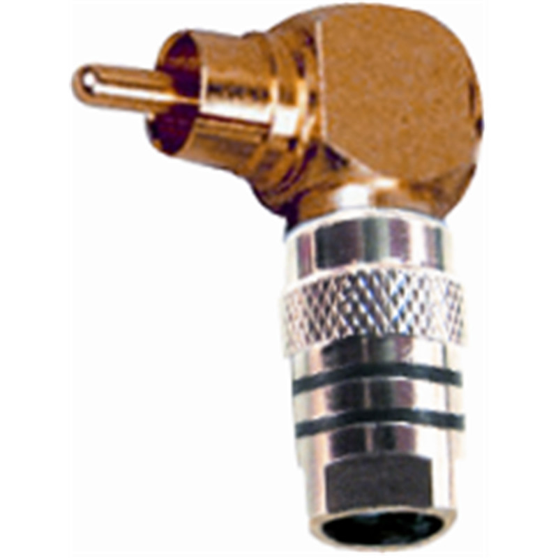 G/258 BK Connettore RCA maschio