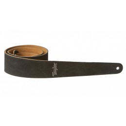 TAYLOR EMBROIDERED SUEDE STRAP BLACK