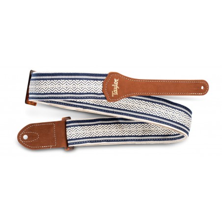 TAYLOR ACADEMY COTTON STRAP - WHITE/BLUE