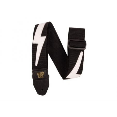ERNIE BALL PREMIUM WHITE LIGHTNING STRAP