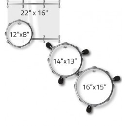 PEARL CRYSTAL BEAT 4 pz. solo fusti colore LIQUID SMOKE 755