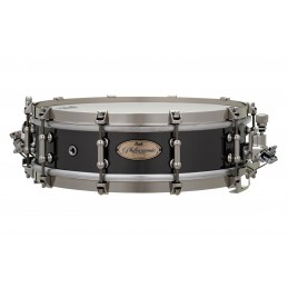 PEARL 14x4.0 Brass  Beaded Shell, Single Flange hoops w/Claw Hooks, Vintage Snare Beds, Black Nickel Finish