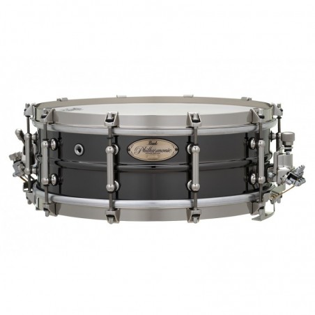 PEARL 14x5.0 Brass  Beaded Shell, Single Flange hoops w/Claw Hooks, Vintage Snare Beds, Black Nickel Finish