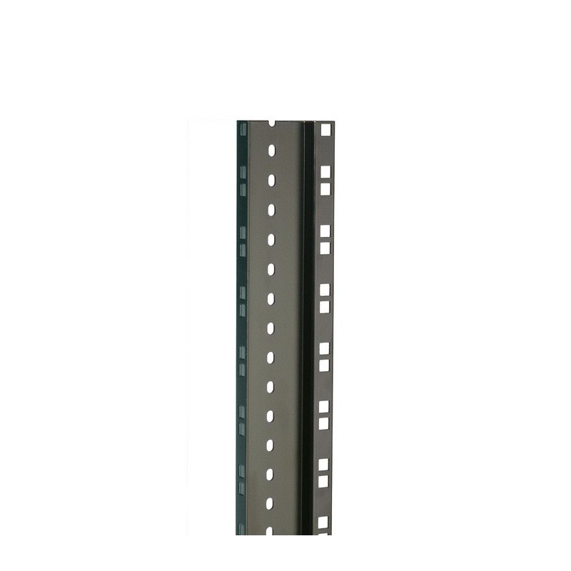 Adam Hall 19" Parts RACK RAIL 45 BLACK DOUBLE