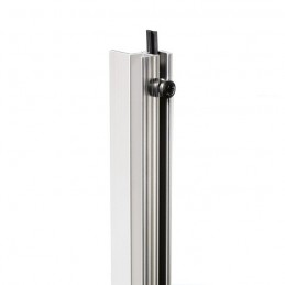 Adam Hall 19" Parts RACK RAIL 90 ALU CONTINUOUS RUBBER