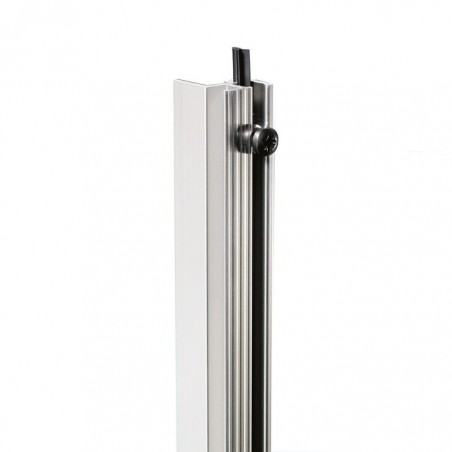 Adam Hall 19" Parts RACK RAIL 90 ALU CONTINUOUS RUBBER