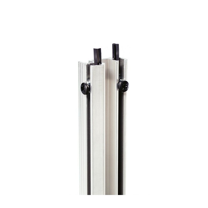 Adam Hall 19" Parts RACK RAIL 90 ALU CONTINUOUS RUBBER D
