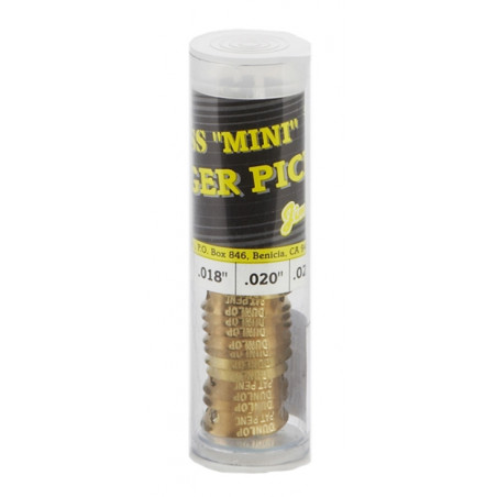 371R BRASS MINI FINGER .015 - TUBO 20 PLETTRI