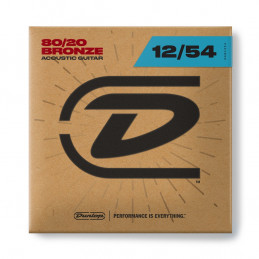 DAB1254 Acoustic 80/20 Bronze, Light Set/6