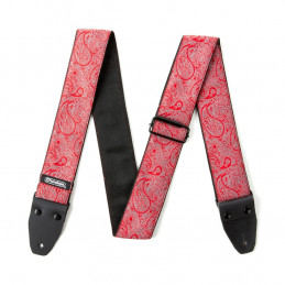 D67-11 Tracolla Jacquard Paisley Red