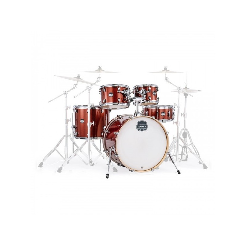 MAPEX IT MA504SFOR MARS BIRCH FUSION 5 PEZZI BLOOD ORANGE SPARKLE