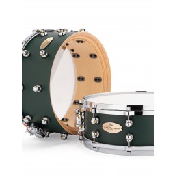 PEARL REFERENCE ONE SERIES 14"X6,5" 20PLY SNAREDRUM IN C.816 SATIN RACING GREEN PREMIUM FINISH
