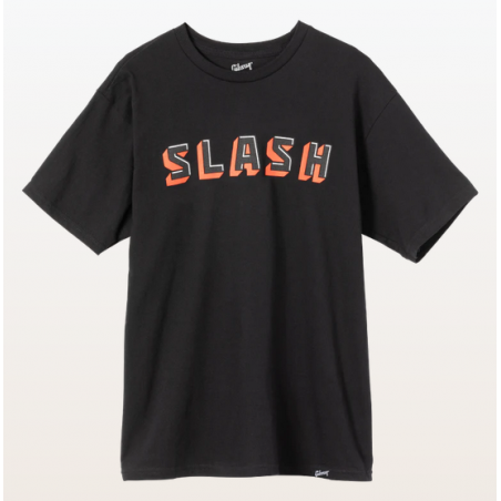 GIBSON SLASH BLOCK T-SHIRT BLACK - LARGE
