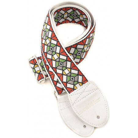 SOULDIER GUITAR STRAP STAINED GLASS - RED