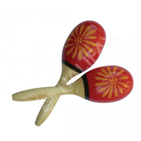 HALIFAX 2126 MARACAS LEGNO FLOWER DESIGN