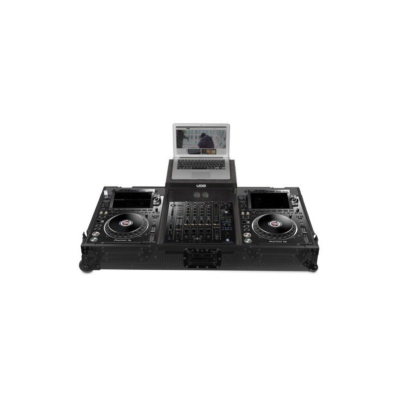 UDG U91086BL - ULTIMATE FLIGT CASE SET PIONEER CDJ-3000/A9 BLACK PLUS (L&W)