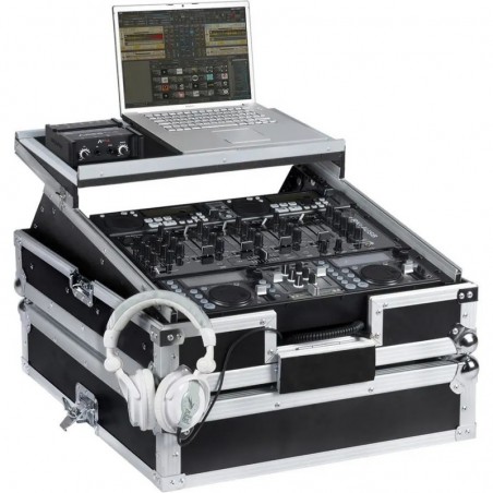 WALKASSE Flight Case Rackmount DJ 19" /10U Argento
