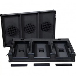 WALKASSE Flight Case Pioneer® CDJ-3000/ DJM-900NXS2 Nero (Ruote).