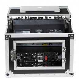 WALKASSE Rack da 19 pollici 8U verticale e 10U inclinato (supporto per laptop).