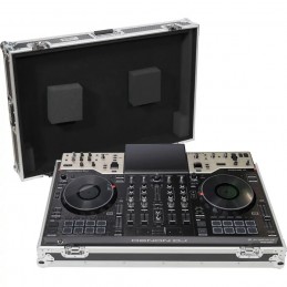 WALKASSE Flight case per controller Denon DJ PRIME 4 G2 Silver (con ruote)