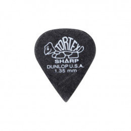 DUNLOP 412R TORTEX SHARP PLETTRO BLACK 1.35MM
