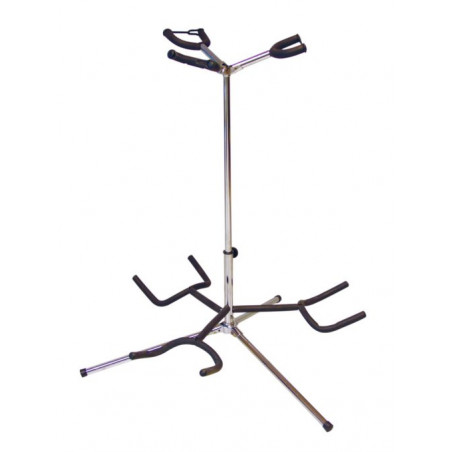 DIMAVERY GS3 SUPPORTO PER 3 CHITARRE/BASSI - CROMATO