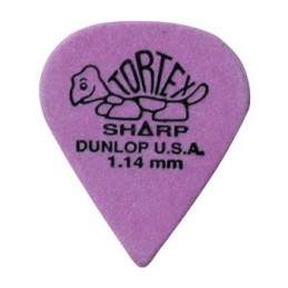 DUNLOP 412R TORTEX SHARP PLETTRO PURPLE 1.14MM