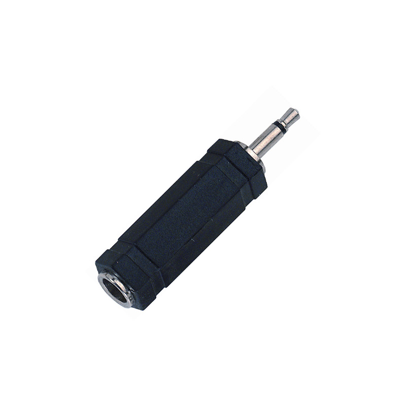 MB AT100 ADATTATORE JACK MONO FEMMINA 6.3MM / JACK MONO MASCHIO 3.5MM