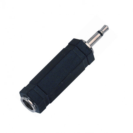 MB AT100 ADATTATORE JACK MONO FEMMINA 6.3 TO JACK MONO MASCHIO 3.5mm