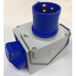 PROEL SDC885 ADATTATORE SPINA CEE 16A 2P+T -- 2 PRESA CEE 16A 2P+T