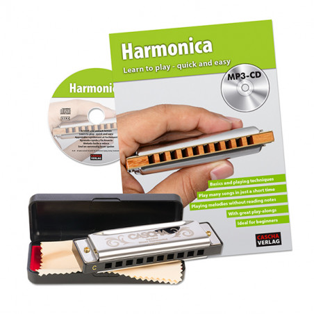 CASCHA HH1620IT SPECIAL BLUES HARMONICA SET INCL.METODO