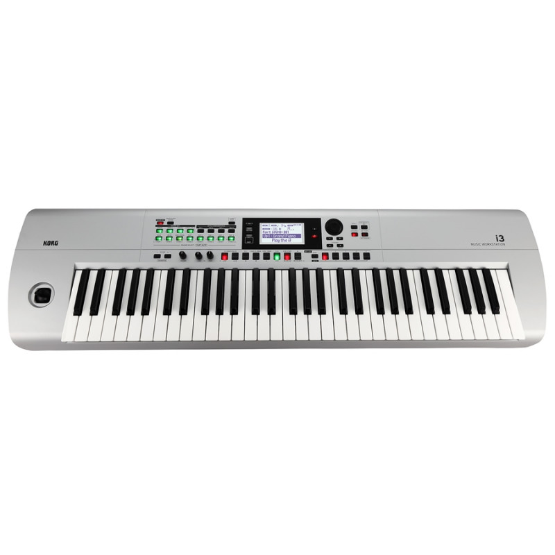 I3 MUSIC WORKSTATION 61 TASTI, USB, MIDI, MATTE SILVER