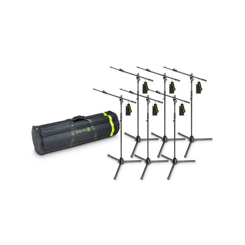 GRAVITY KIT DI 6 ASTE MICROFONICHE GIRAFFA CON BORSA