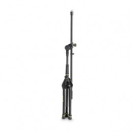 GRAVITY MS4221B ASTA MICROFONICA CORTA CON TREPPIEDE CON BASE RIPIEGABILE E PORTAMICROFONO A 2 PUNTI
