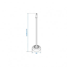 OMNITRONIC ASTA MICROFONICA 85-157 CM
