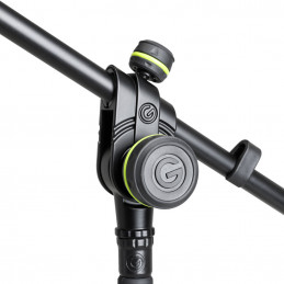 GRAVITY MS4321B ASTA MICROFONICA CON TREPPIEDE CON BASE RIPIEGABILE E PORTAMICROFONO A 2 PUNTI
