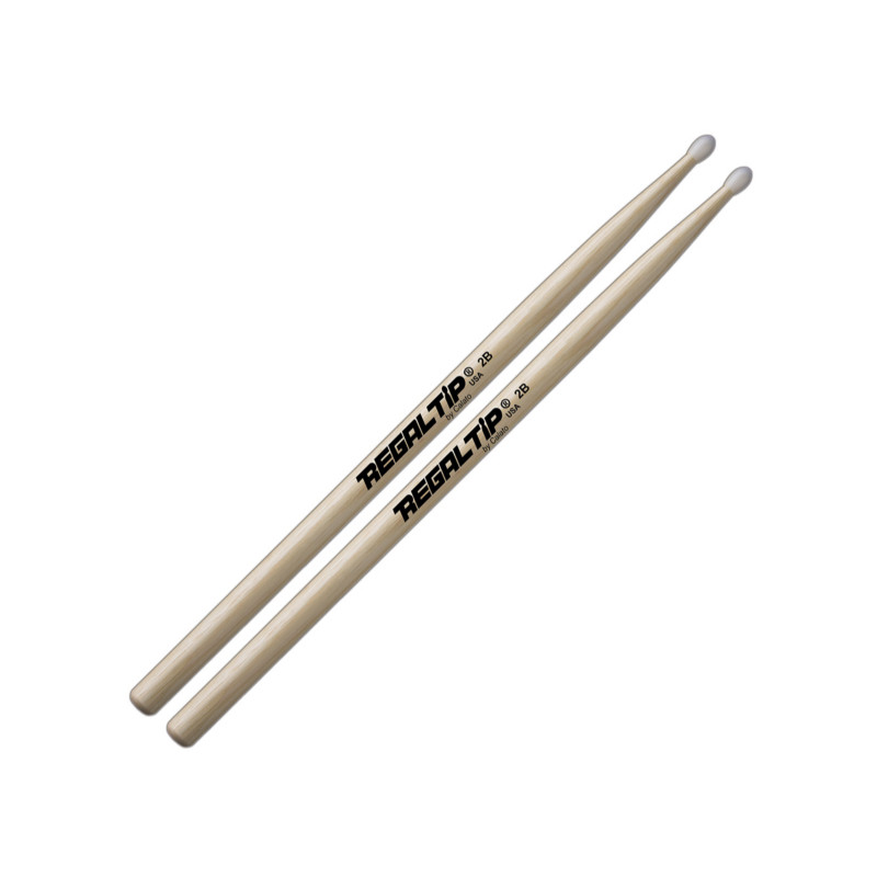 REGAL TIP 2BN COPPIA BACCHETTE HICKORY - PUNTA NYLON