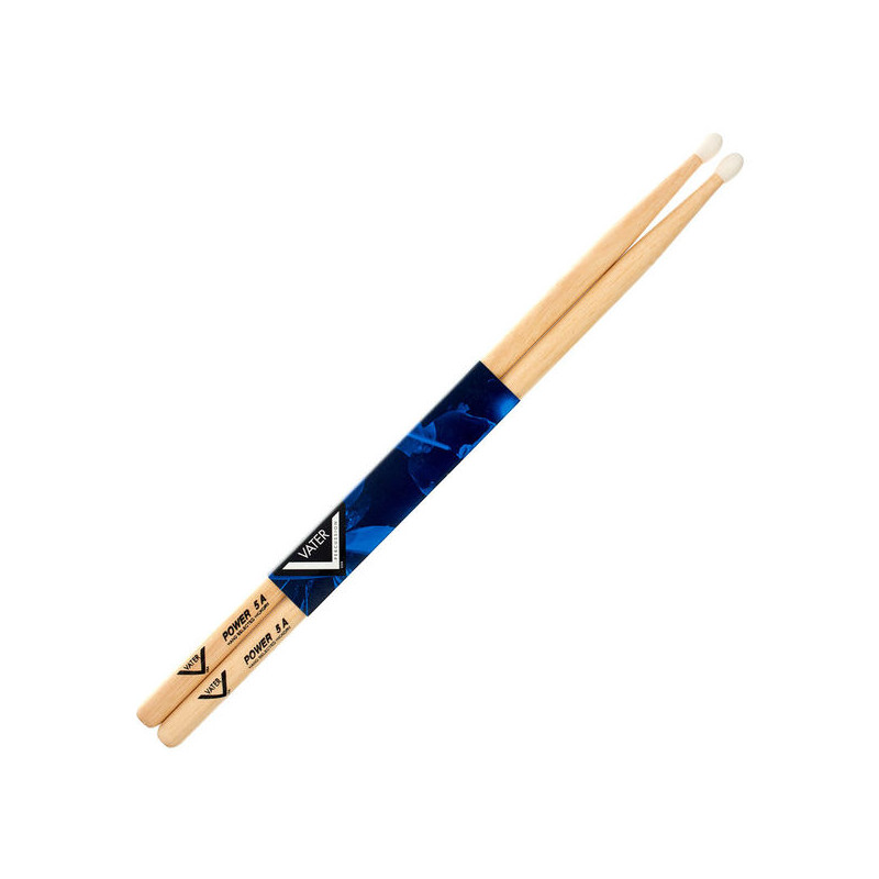 VATER 5A-N BACCHETTE AMERICAN HICKORY PUNTA NYLON
